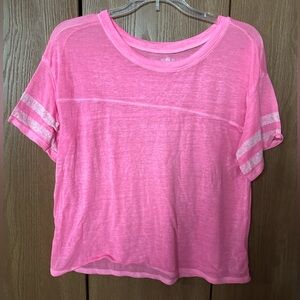 SO pink athletic style top